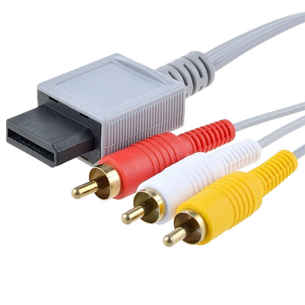 1,8m 3 RCA-kabel för Nintendo Wii-kontrollkonsol o Video AV