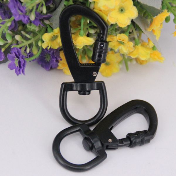 Multifunksjonell D-type Spenne Auto Locking Carabiner Med Swive