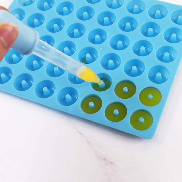 Mini Donut Pan Form 48 Huller Mini Kage Donuts Forme Køkken A Blue