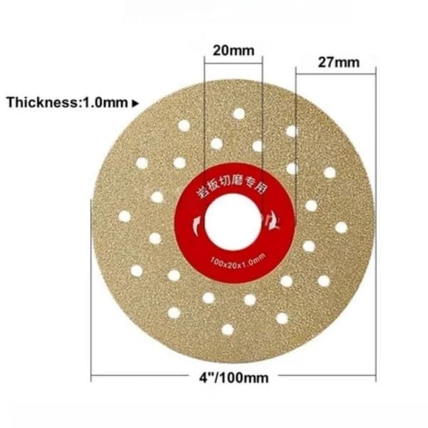 100MM Rock Slab ting Chamfered Slices ting Disc Marmor Disc gray