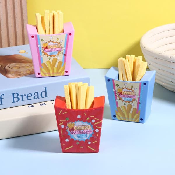 Morsom simuleringspommes frites prankleke foreldre-barn interaksjon skrivebord Red