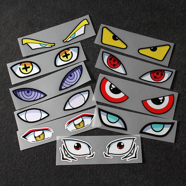 Devil eyes bilklistremerker bilhjelm elbil motorsykkel refl A19