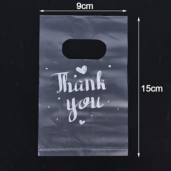 100 stk. Mini Tak Plastik Gaveposer Bryllup Slikposer Butik 9*15cm