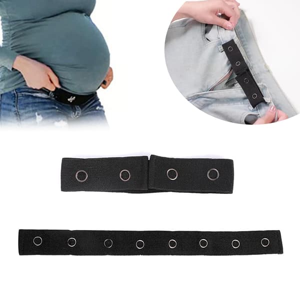 Bälten för kvinnor Spännefritt elastiskt osynligt för jeansbälte