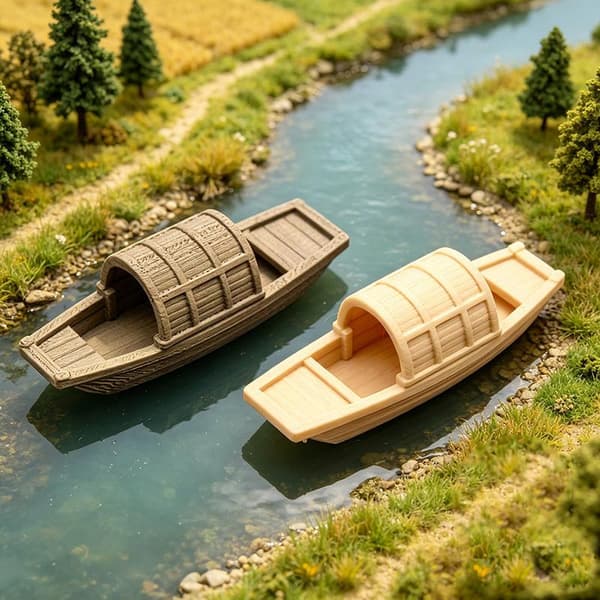Miniatyyrikodin kalastusvenekoristeet, simulaatioalus M D