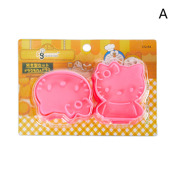 1 Par Cookie ters Plastic e Cartoon Pressable Biscuit Form Bak A
