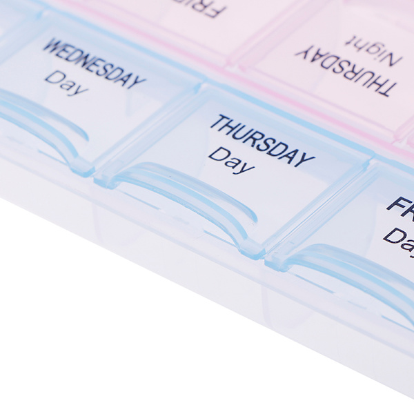 1 stk 7-dages pilleæske medicintabletdispenser Organizer Weekly S