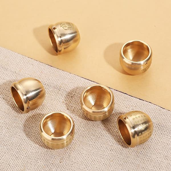 Feng Shui Lucky Fortune Wealth Brass Cornucopia Baifu Rice Cyli A2
