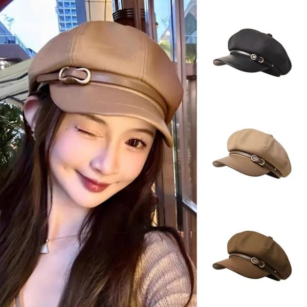 Vintage Enfärgad Basker Höst Och Vinter Mode Målare Khaki A3