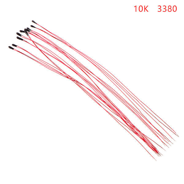 10 st NTC termistor thermal motstånd MF52B 10K 100K sondtråd 10K　3380