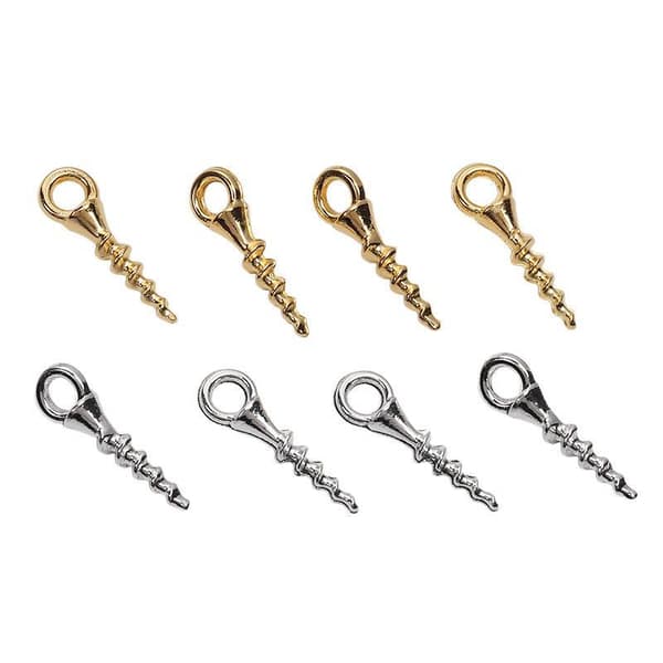 100 Mini DIY Metalskruer Smykkebøjler Til DIY Armbånd Halskæde E