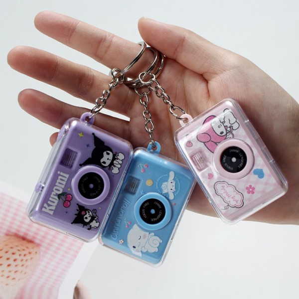 Sanrio Kuromi Melody Cinnamoroll Mini Camera Car Nyckelring A8