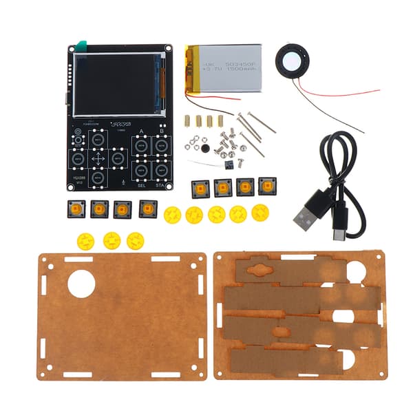 DIY LCD-skærm Spillekonsol Elektronisk Sæt Multifunktionel