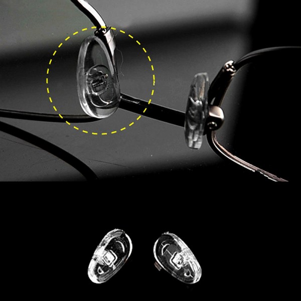 25 Par/sett Silikon neseputer til briller Myke neseputer Glass 25pairs b508  | 25pairs | Fyndiq