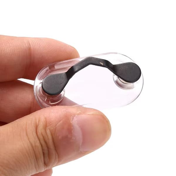 Holdbar multifunktionel magnetisk klips til solbriller, briller, badge Black