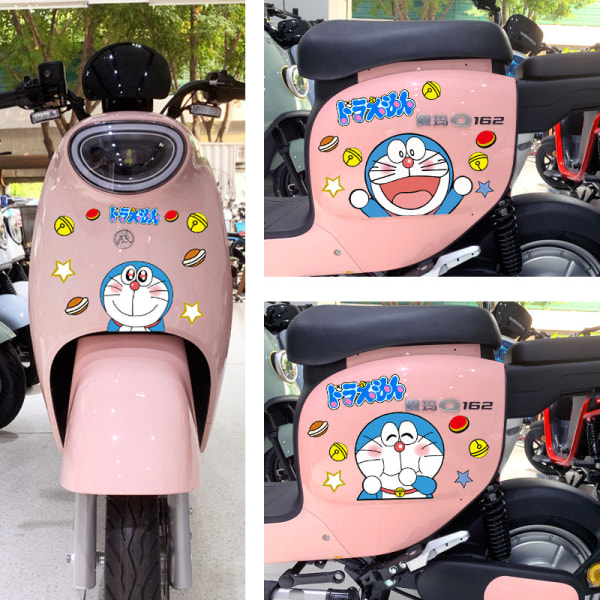 Doraemon Cartoon e Car Tarrat Vinyyli Tarrat Auton sisustustarvikkeet A8