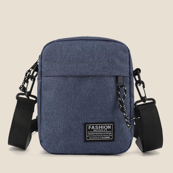 Liten veske for menn Skulderveske Trendy diagonal ryggsekk brystveske Blue