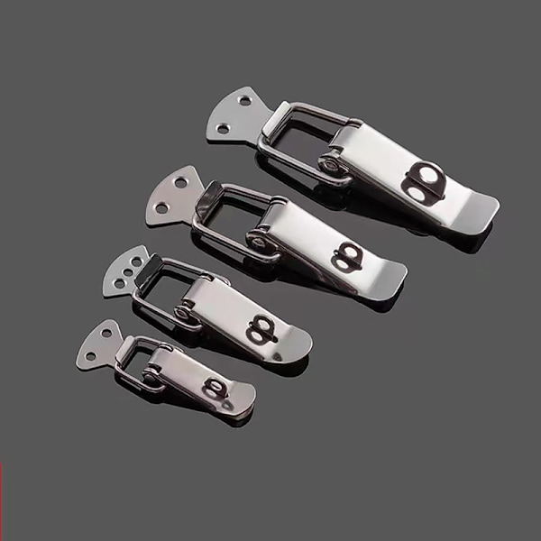 Spärr Fångst Anka mun Spänne Krok Trälåda Haspar Clamp Metal A3