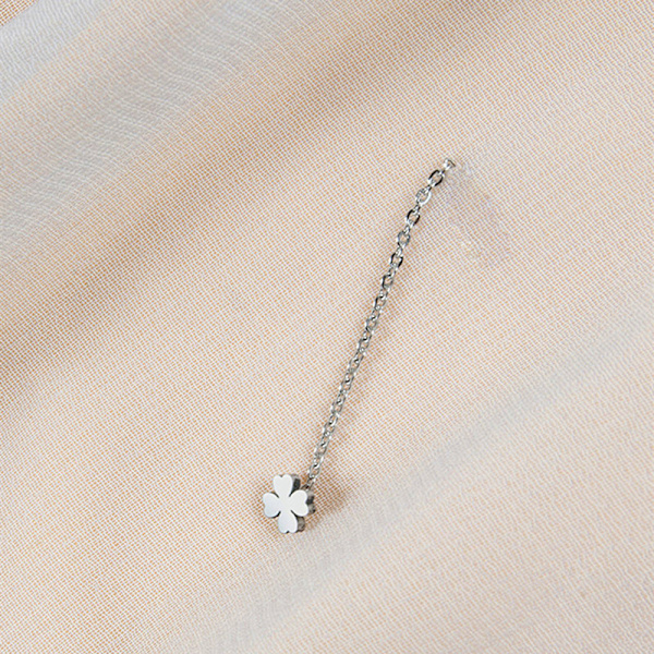 Enkel stil Box Chain Tassel Drop øredobber for kvinner Long Dang