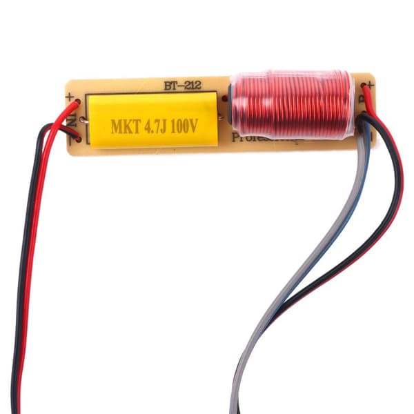 HiFi 80W 2-vägs delningsfilter med kabel hög låg frekvensdelning 1PCS