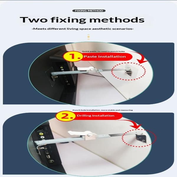 1/2PCS Anti-tippanordning Säkerhetsfäste Justerbart Väggankare De A 2PCS