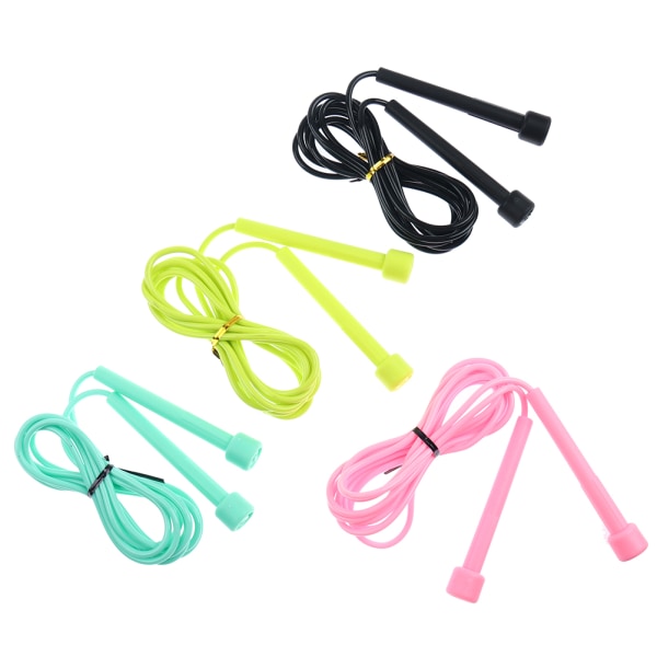 1 kpl Speed Jump Rope Kids PVC hyppynaru säädettävä fitness Black