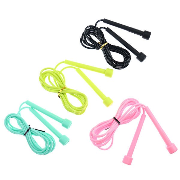 1 stk Speed Jump Rope Kids PVC Sjippetov Justerbar Fitness Black