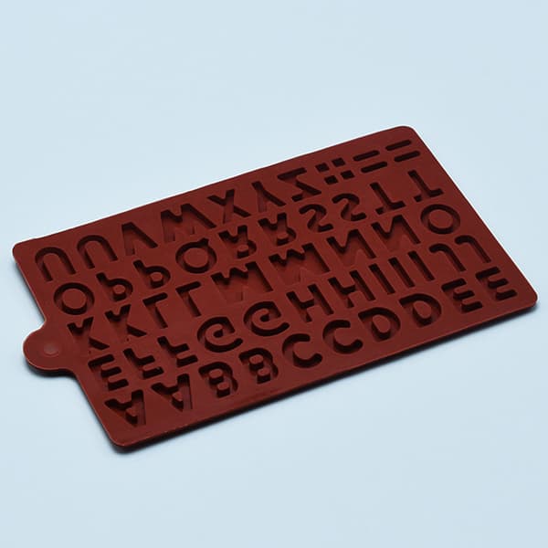1 Stk Silikone 26 Letter Chokolade Bageforme DIY Kage Decorati Red