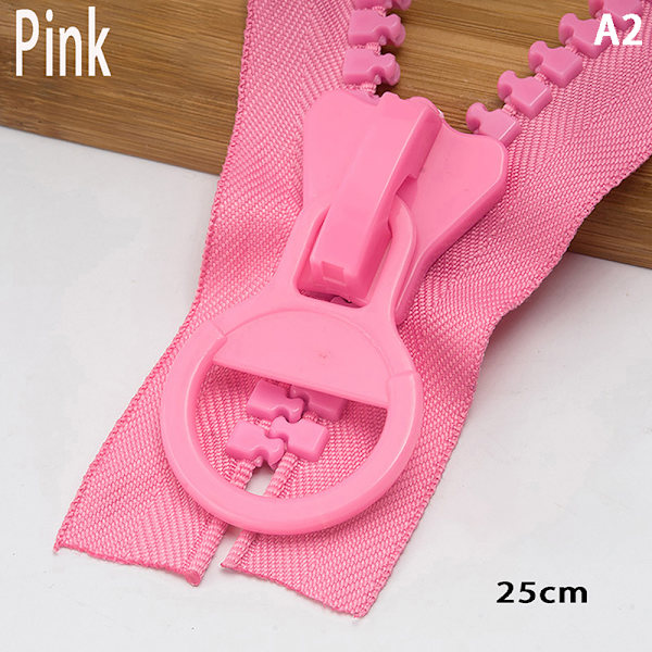Färg 25cm Stort Resin Dragkedja Lock Closed End Zipper Pencil Bag A2