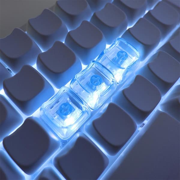 10/20 st e Kattformade transparenta tangentkapslar PBT 1U PC Tom tangent C 10pcs Glitter