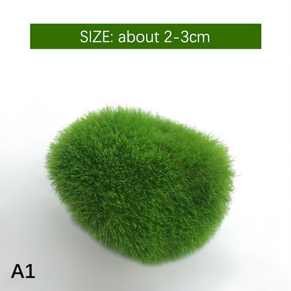 Simulert Moss Balls Akvarium Alger Fisk Reker Tank Ornament A1