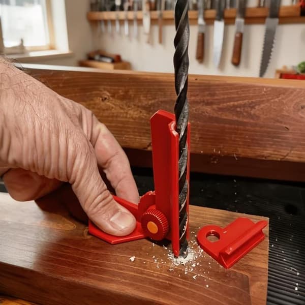 5-vinklad justerbar borrguide 0° 30° 45° 60° 90° Kort A4