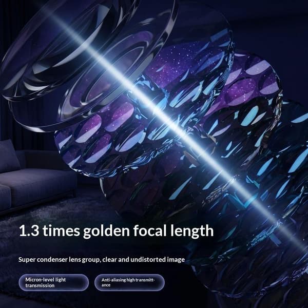 1 sett LED Ocean Projector Light 360° roterende dynamisk nattlys A1