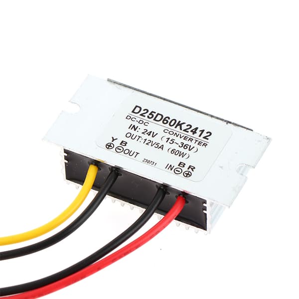 1Pc 24V til 12V 5A DC Step Down Buck Converter Spændingsregulator