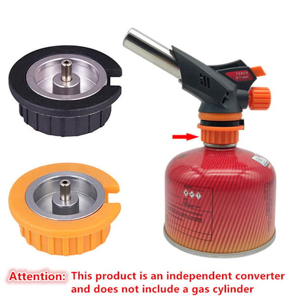 Utomhus Camping Vandring Gas Påfyllning Tank Behållare Adapter För Butan Black