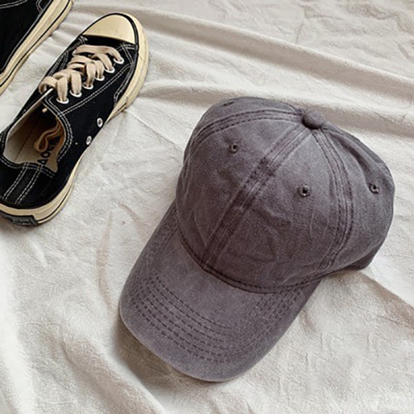 Uudet miesten ja naisten baseball-lippikset, säädettävät casual puuvillaaurinko Gray