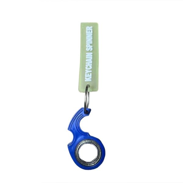 Fingertop Rotation Keychain Antistress Spinning Keyring Luminou Green