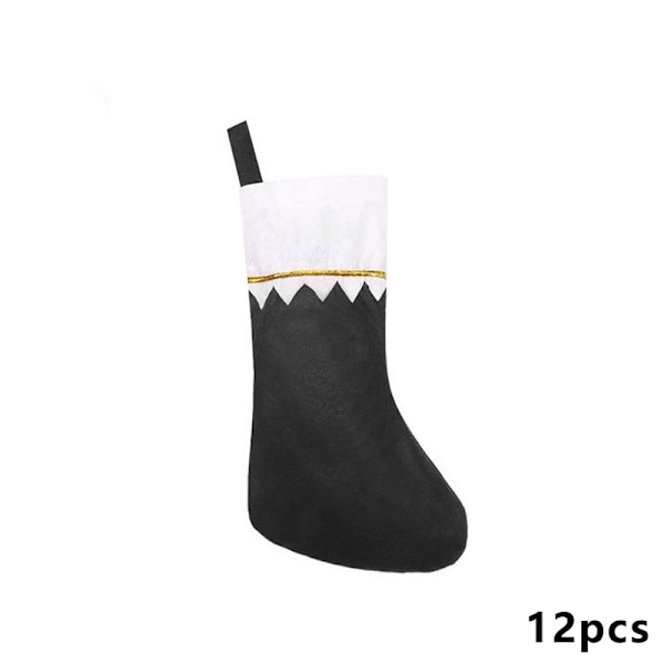 12 kpl Joulupukki Sukat Plush Riippuva Takka Joulukuusi Dec 3