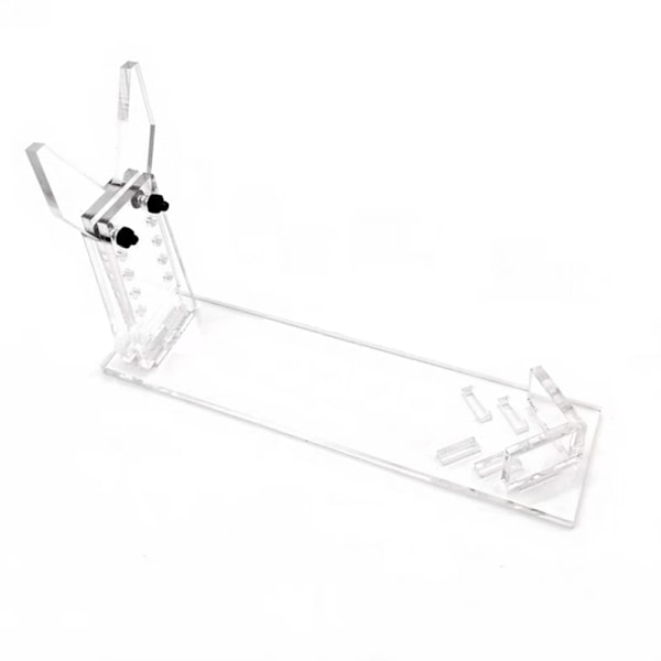 Klar akryl Hand Display Stand Pistol Rack Hållare för modell Clear