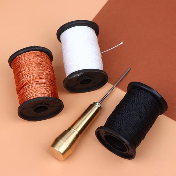 20 kpl/setti DIY-nahkaompelusarja nahkaompelupiippu kuparikahvalla 20Pcs