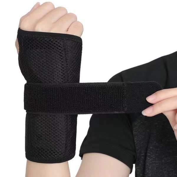 Hengittävä rannetuki Professional Splint Wrist Brace Protec Black Left