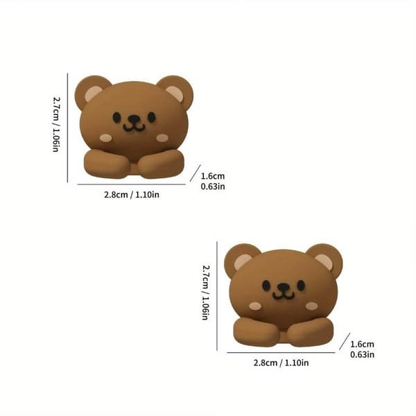 Tegneserie skrivebordskabelorganisator 3pcs