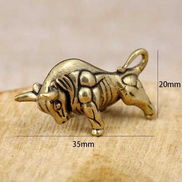 Retro tolv zodiakstatyer tjur drake prydnad skulptur kopia A5