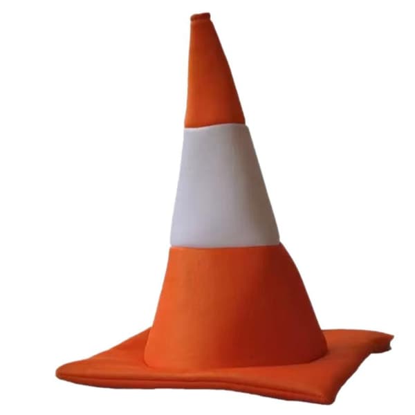 1 STK Trafikkjeglehatt Halloween Kostyme Tilbehør Til Bursdag 1pcs