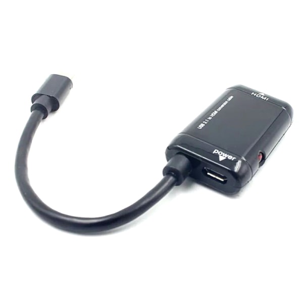 USB-C Typ C till HDMI-kompatibel adapter USB 3.1-kabel för MHL A