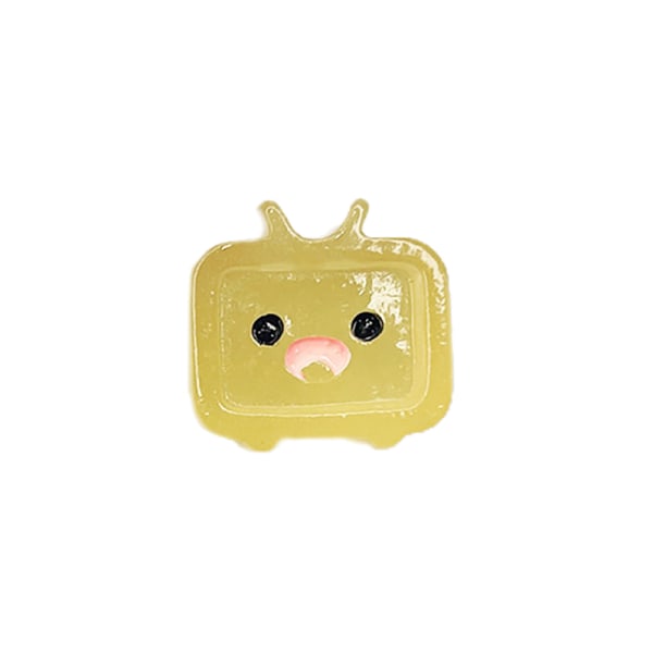 5 Stk Kawaii Lysende TV Med Udtryk Flatback Resin Cabocho