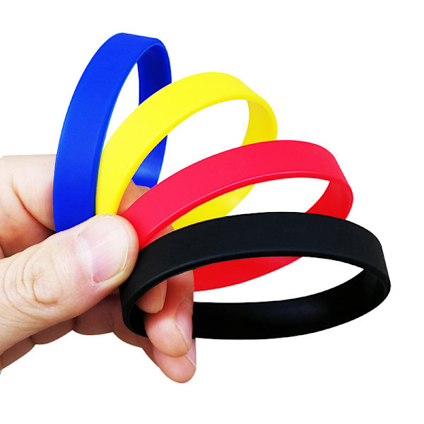 Grossistförsäljning av silikongummiarmband flexibelt armbandsmanschett Br Yellow