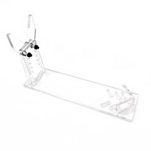 Klar akryl Hand Display Stand Pistol Rack Hållare för modell Clear