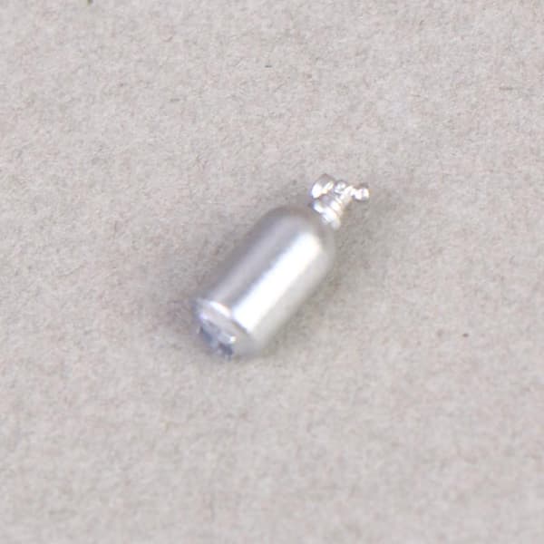 1/2 stk. 1/64 Selvfremstillet Nitrogen Gas Acceleration Flaske Bilmodel silver 8mm