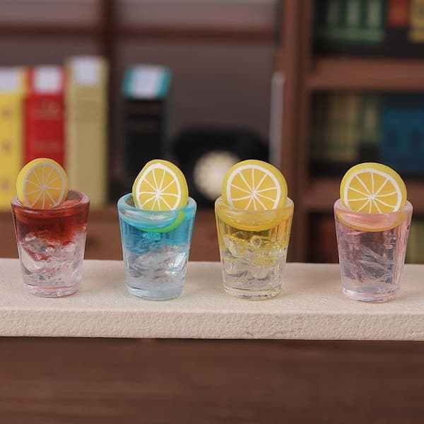 2 st Mini Citron Isdryck Kopp Modell DIY Dockhus Tillbehör A4